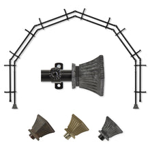 Load image into Gallery viewer, Trumpet 13/16" 6-Sided Double Bay Curtain Rod