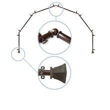 Load image into Gallery viewer, Trumpet 13/16" 6-Sided Bay Curtain Rod