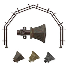 Load image into Gallery viewer, Trumpet 13/16" 6-Sided Double Bay Curtain Rod
