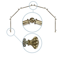 Load image into Gallery viewer, Flair 13/16" 6-Sided Bay Curtain Rod