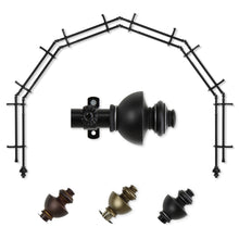 Load image into Gallery viewer, Dynasty 13/16" 6-Sided Double Bay Curtain Rod