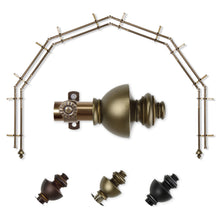 Load image into Gallery viewer, Dynasty 13/16" 6-Sided Double Bay Curtain Rod