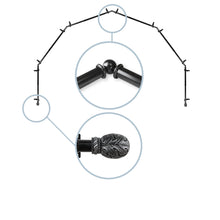 Load image into Gallery viewer, Forest 13/16" 6-Sided Bay Curtain Rod
