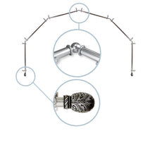 Load image into Gallery viewer, Forest 13/16" 6-Sided Bay Curtain Rod