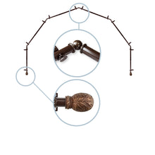 Load image into Gallery viewer, Forest 13/16" 6-Sided Bay Curtain Rod