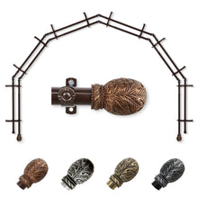 Load image into Gallery viewer, Forest 13/16" 6-Sided Double Bay Curtain Rod