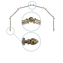 Load image into Gallery viewer, Bud 13/16" 6-Sided Bay Curtain Rod