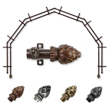 Load image into Gallery viewer, Bud 13/16" 6-Sided Double Bay Curtain Rod