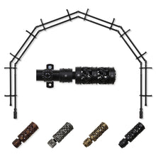 Load image into Gallery viewer, Whirl 13/16" 6-Sided Double Bay Curtain Rod