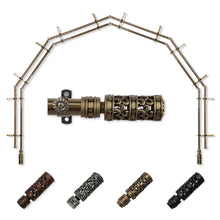 Load image into Gallery viewer, Whirl 13/16" 6-Sided Double Bay Curtain Rod