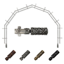 Load image into Gallery viewer, Whirl 13/16" 6-Sided Double Bay Curtain Rod