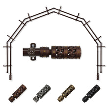 Load image into Gallery viewer, Whirl 13/16" 6-Sided Double Bay Curtain Rod