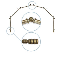 Load image into Gallery viewer, Dollop 13/16" 6-Sided Bay Curtain Rod