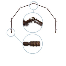 Load image into Gallery viewer, Dollop 13/16" 6-Sided Bay Curtain Rod
