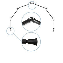Load image into Gallery viewer, Fort 13/16" 6-Sided Bay Curtain Rod