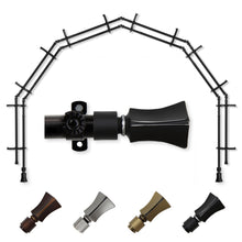 Load image into Gallery viewer, Fort 13/16" 6-Sided Double Bay Curtain Rod