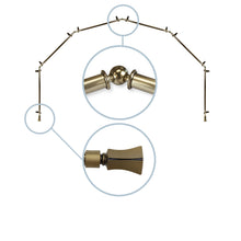 Load image into Gallery viewer, Fort 13/16" 6-Sided Bay Curtain Rod
