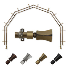 Load image into Gallery viewer, Fort 13/16" 6-Sided Double Bay Curtain Rod
