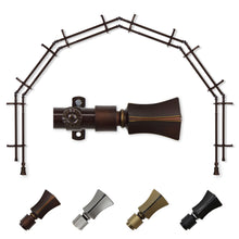 Load image into Gallery viewer, Fort 13/16" 6-Sided Double Bay Curtain Rod