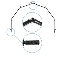 Load image into Gallery viewer, Threaded 13/16" 6-Sided Bay Curtain Rod