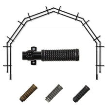 Load image into Gallery viewer, Threaded 13/16" 6-Sided Double Bay Curtain Rod