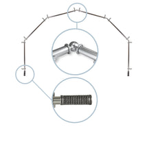 Load image into Gallery viewer, Threaded 13/16" 6-Sided Bay Curtain Rod