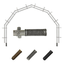 Load image into Gallery viewer, Threaded 13/16" 6-Sided Double Bay Curtain Rod