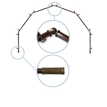 Load image into Gallery viewer, Threaded 13/16" 6-Sided Bay Curtain Rod