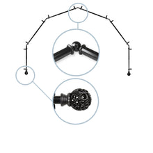 Load image into Gallery viewer, Adora 13/16" 6-Sided Bay Curtain Rod