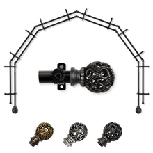 Load image into Gallery viewer, Adora 13/16" 6-Sided Double Bay Curtain Rod