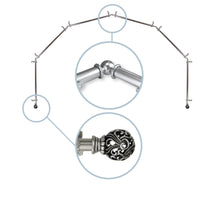 Load image into Gallery viewer, Adora 13/16" 6-Sided Bay Curtain Rod