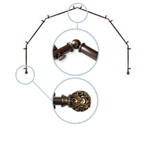 Load image into Gallery viewer, Adora 13/16" 6-Sided Bay Curtain Rod