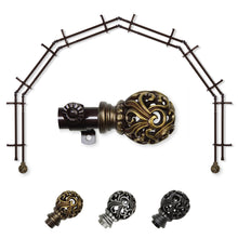 Load image into Gallery viewer, Adora 13/16" 6-Sided Double Bay Curtain Rod