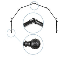 Load image into Gallery viewer, Bonbon 13/16" 6-Sided Bay Curtain Rod