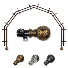 Load image into Gallery viewer, Bonbon 13/16" 6-Sided Double Bay Curtain Rod