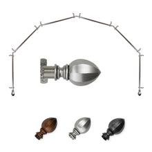 Load image into Gallery viewer, Garnet 13/16" 6-Sided Bay Curtain Rod