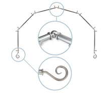 Load image into Gallery viewer, Curl 13/16" 6-Sided Bay Curtain Rod