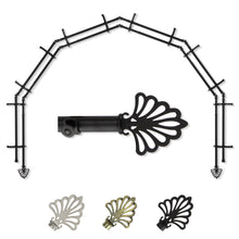 Load image into Gallery viewer, Fan 13/16" 6-Sided Double Bay Curtain Rod