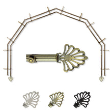Load image into Gallery viewer, Fan 13/16" 6-Sided Double Bay Curtain Rod
