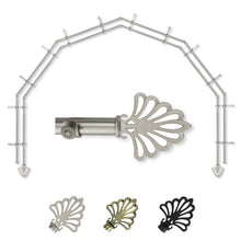 Load image into Gallery viewer, Fan 13/16" 6-Sided Double Bay Curtain Rod