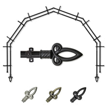 Load image into Gallery viewer, Spire 13/16" 6-Sided Double Bay Curtain Rod