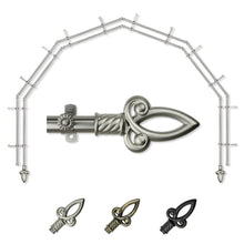 Load image into Gallery viewer, Spire 13/16" 6-Sided Double Bay Curtain Rod
