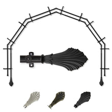 Load image into Gallery viewer, Fin 13/16" 6-Sided Double Bay Curtain Rod