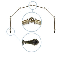Load image into Gallery viewer, Fin 13/16" 6-Sided Bay Curtain Rod