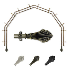 Load image into Gallery viewer, Fin 13/16" 6-Sided Double Bay Curtain Rod