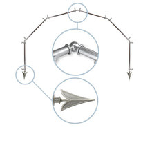 Load image into Gallery viewer, Alpha 13/16" 6-Sided Bay Curtain Rod