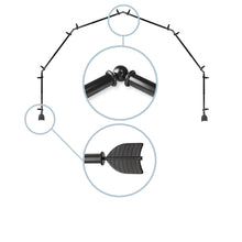 Load image into Gallery viewer, Quill 13/16" 6-Sided Bay Curtain Rod