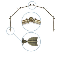 Load image into Gallery viewer, Quill 13/16" 6-Sided Bay Curtain Rod