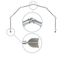 Load image into Gallery viewer, Quill 13/16" 6-Sided Bay Curtain Rod