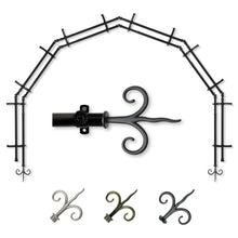 Load image into Gallery viewer, Fleur 13/16" 6-Sided Double Bay Curtain Rod